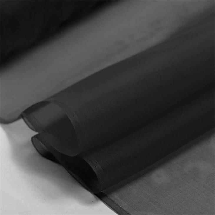 Black Silk Organza Fabric