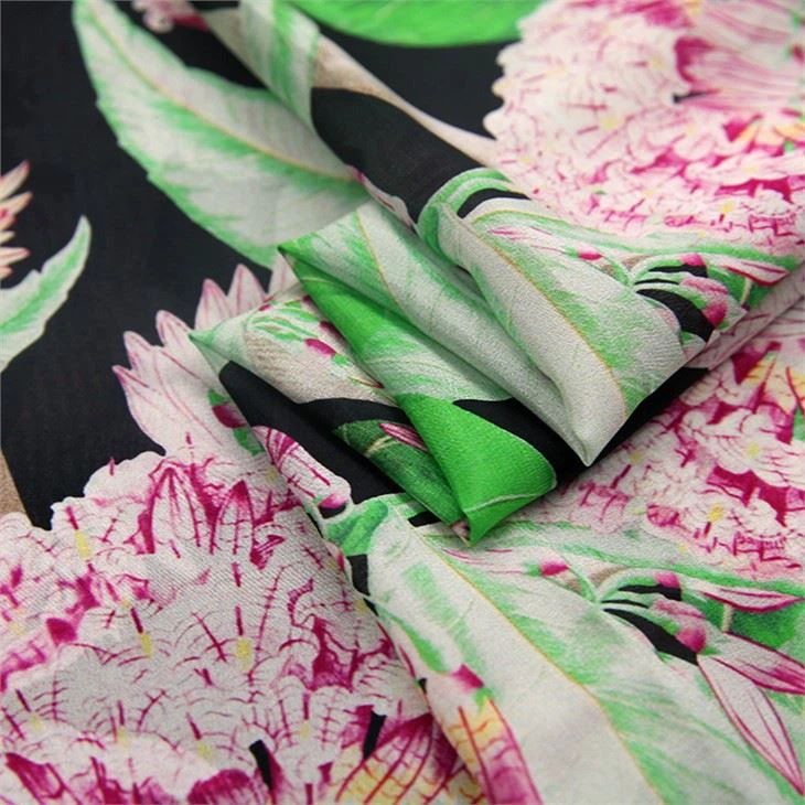 printed silk fabric