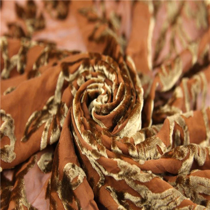 Silk Velvet Burnout Fabric